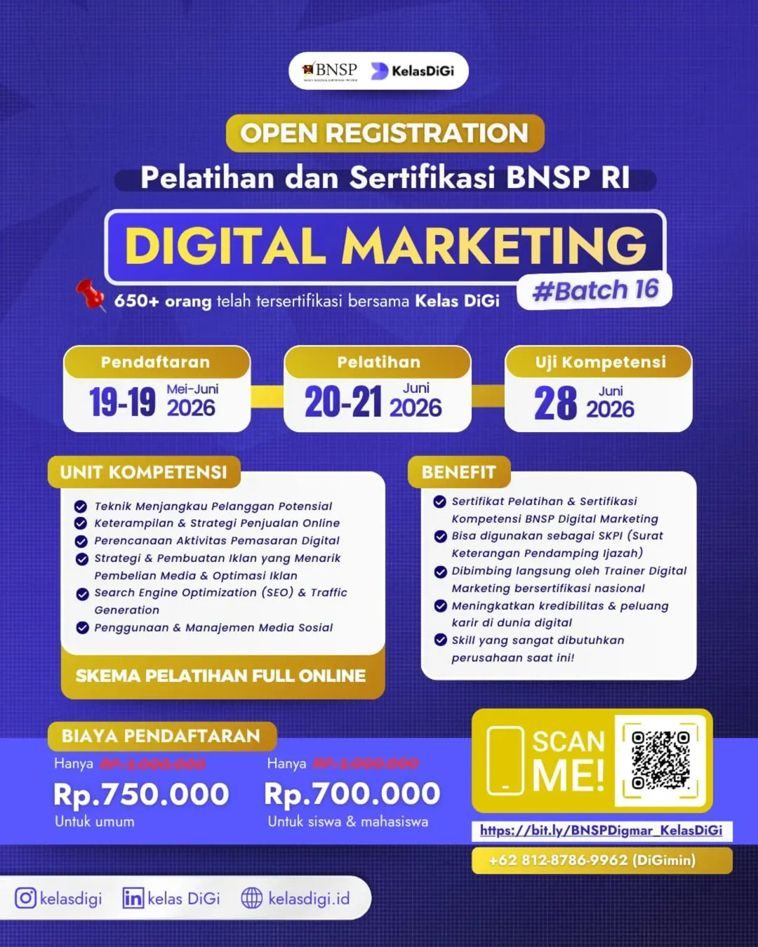 Sertifikasi Digital Marketing Batch #16